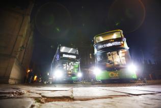 Two Oxfordshire electric buses