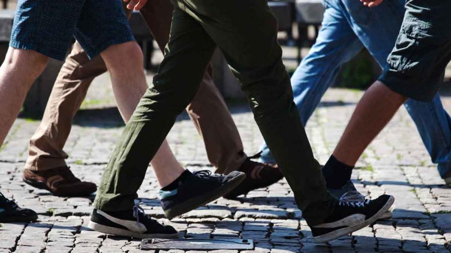 People walking