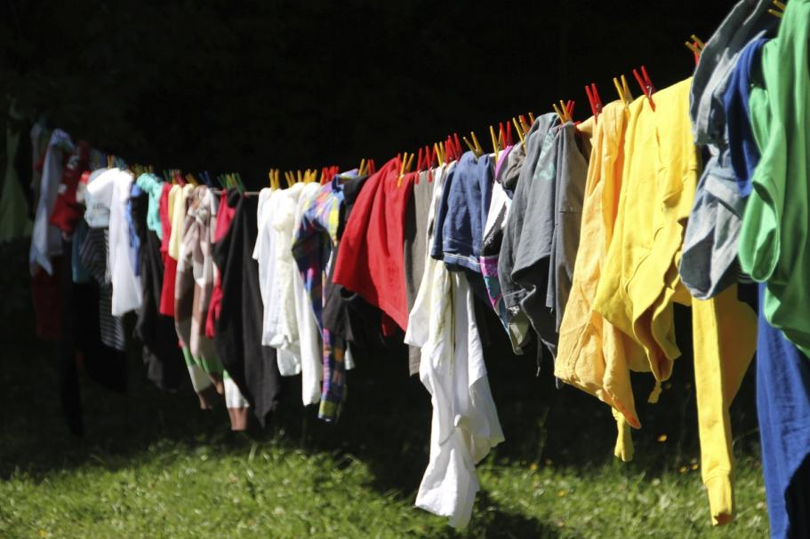 Clothes on a washing line